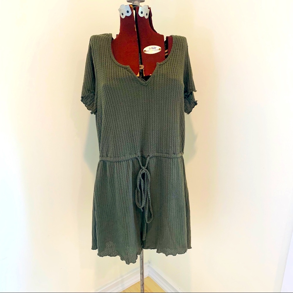 SHEIN Green Shortsleeve Romper